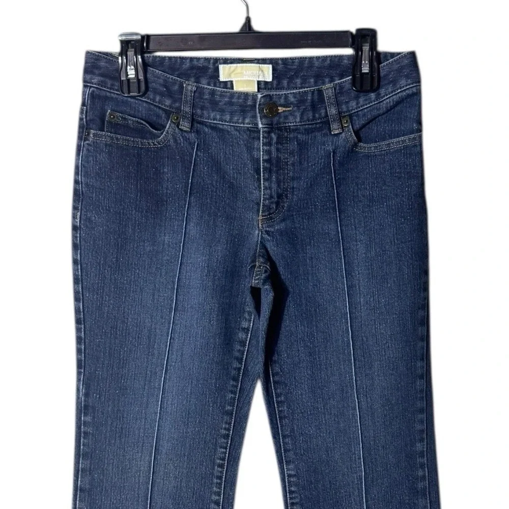 MICHAEL Michael Kors Dark Blue Flare Jeans - Picture 2 of 7